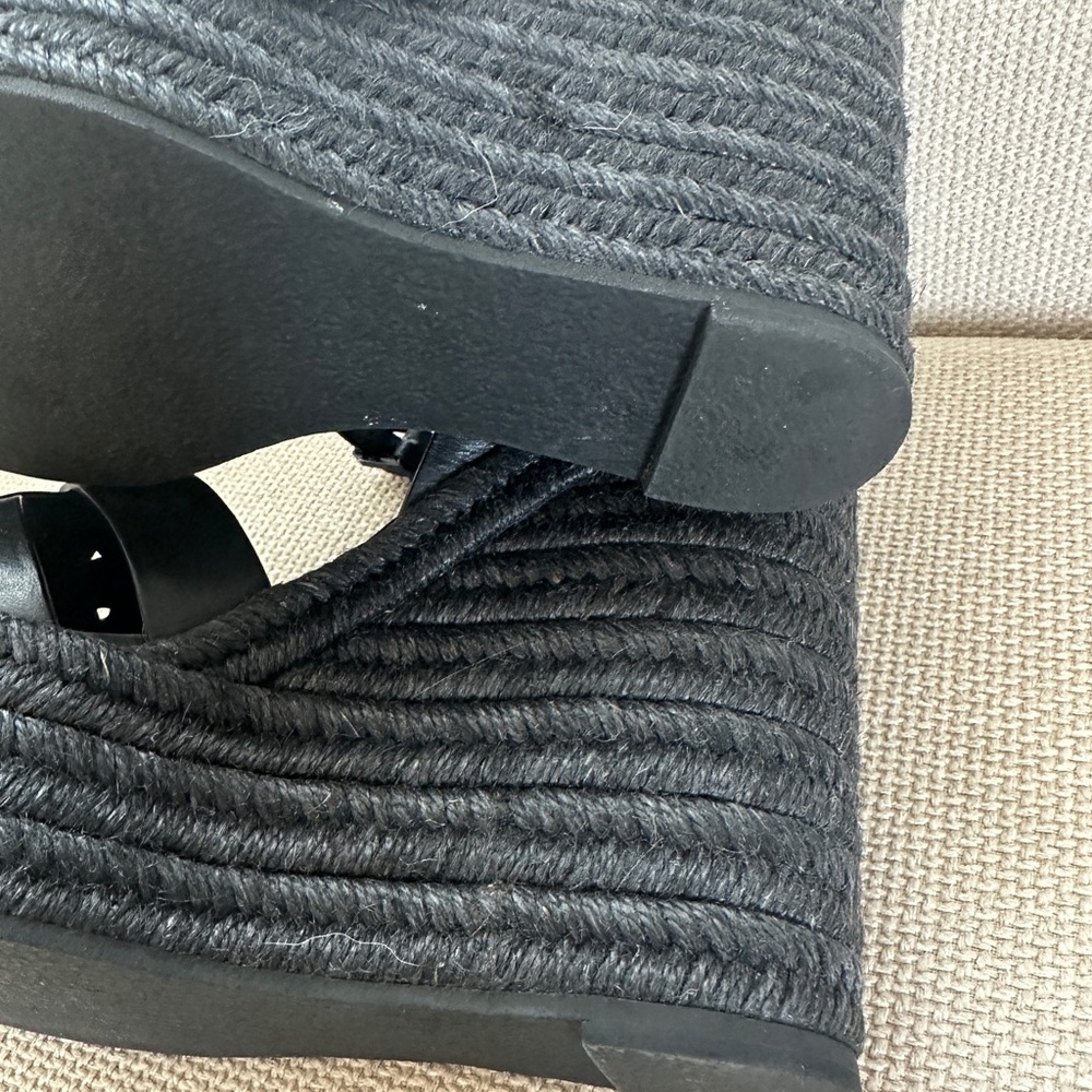 Saint Laurent Black Wedge Heels - Picture 6 of 14